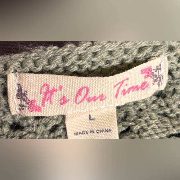 Women's Beach Off Shoulder Hollowed Out Horn Sleeve Drawstring Knitted Sweater - Picture 7 of 7